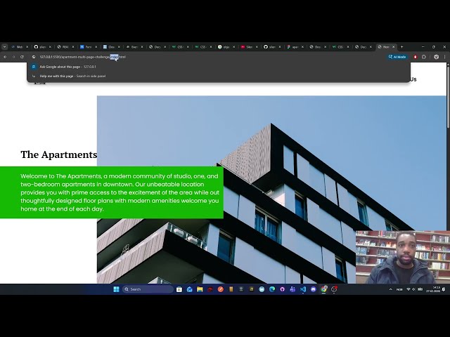 Becoming a Frontend Developer From Zero — Day 11 | Apartment Multi-Page Website