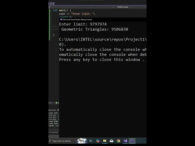C++ | Euler project 'Geometric triangles' | CodeLearning