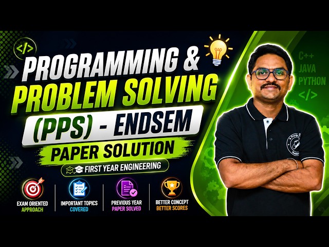 Programming & Problem Solving (PPS) | Endsem Paper Solution Available | #engineering
