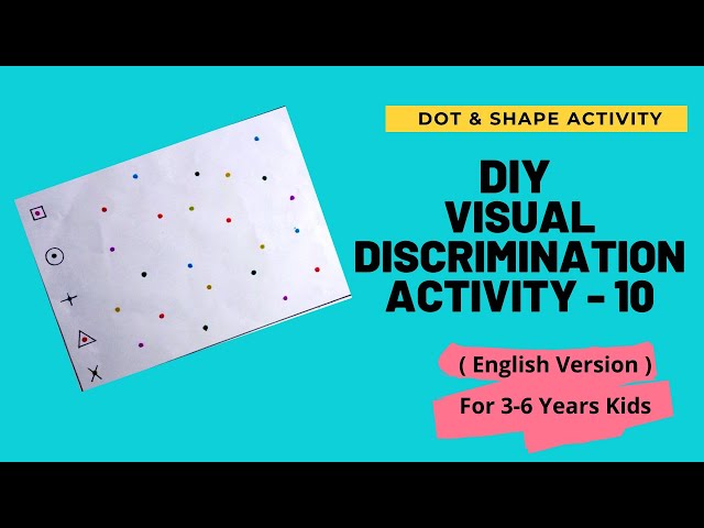 DIY Visual Discrimination Activity - 10 ( English Version ) | Dot & Shape Activity | Kids Learning