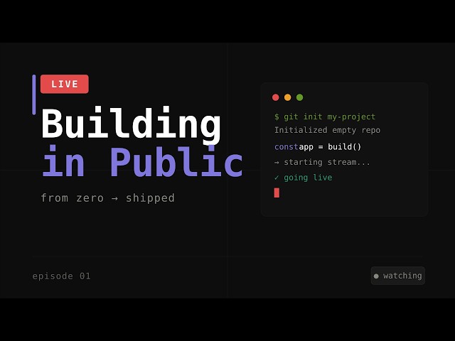 Let's build a software project from scratch | Come build with me | Episode 01