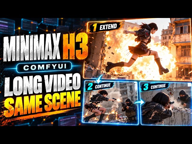 MiniMax H3 ComfyUI Workflow: Make Long Videos With OBVPM Timeline