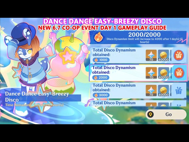 Dance Dance Easy-Breezy Disco : New 6.7 Co-op Event Day 1 Gameplay Guide