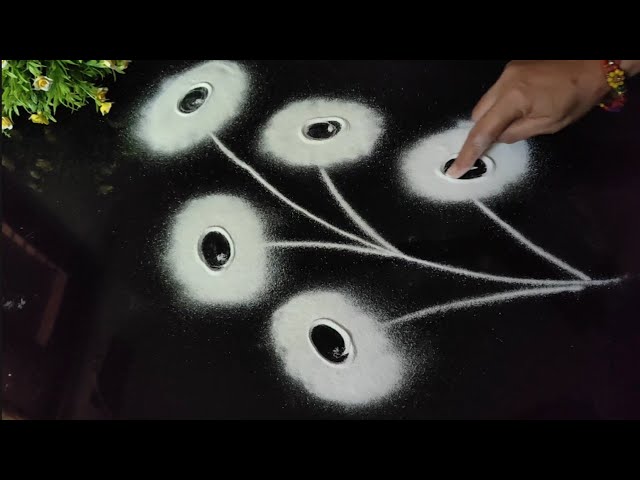 नवीन आयडिया, नवीन रांगोळी डिझाईन |Beautiful Unique Rangoli Design |Easy Rangoli Design |