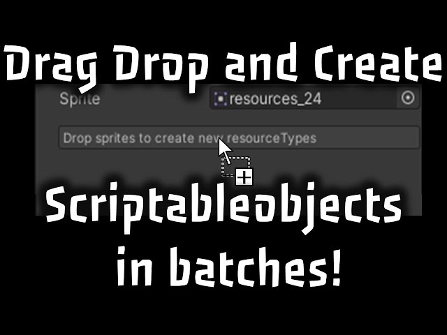 Create Scriptableobjects in Batches - Mass Scriptableobject creation from sprites - Tutorial