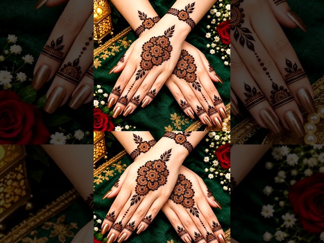 Easy and Stylish back hand mehandi design 2026 #mehndi #mehandi #mehndidesign #henna #shorts