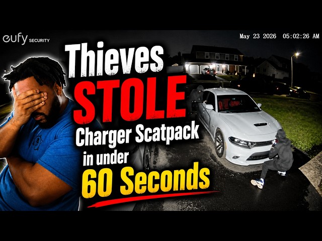 STOP F***ING PLAYING w/ CRIMINALS | Charger Scatpack 392 STOLEN under 60 Seconds!