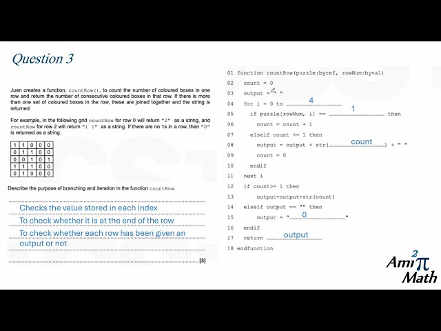 A Level Computer Science 2.2.1 Programming constructs