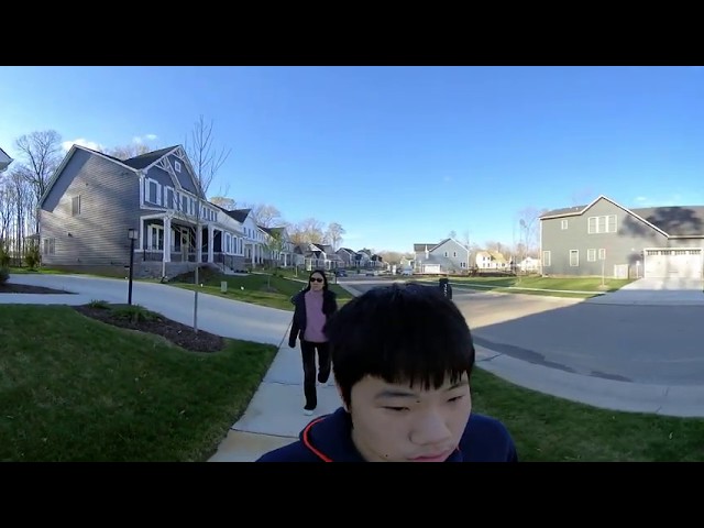 Walking in my neighborhood in 360! (Recorded with the Insta360 One R)