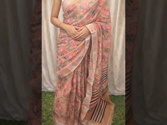 Floral Linen Saree Collection | Casual to Festive Summer Looks | Darsh #floralsaree  #darsh  #long