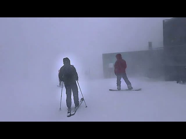 Whiteout Conditions at the Summit | Heavy Snow POV