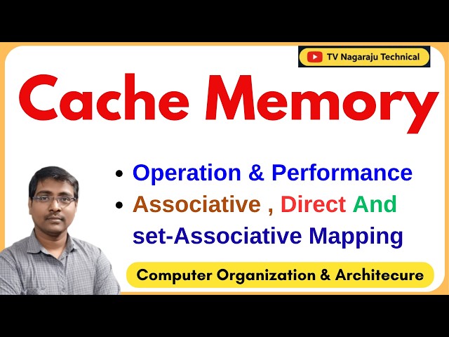 Cache Memory in Computer Organization | Performance | Direct, Associative & Set Associative Mapping