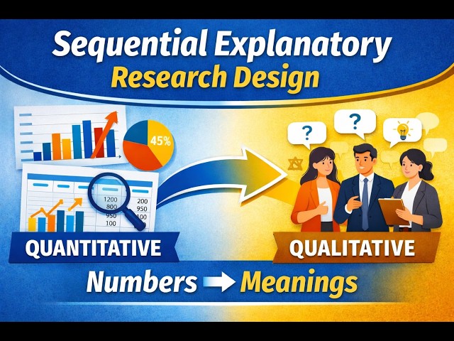 What is sequential explanatory research design?