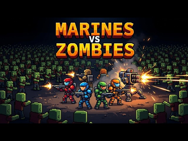 Marines VS Zombies HTML (AI vibecoded)