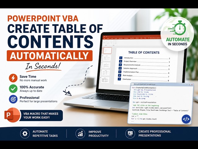 Never Update Table of Contents Again | PowerPoint VBA