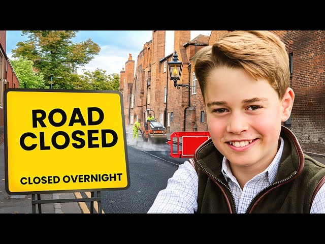 Eton College has new roads fitted ahead of Prince George's arrival 