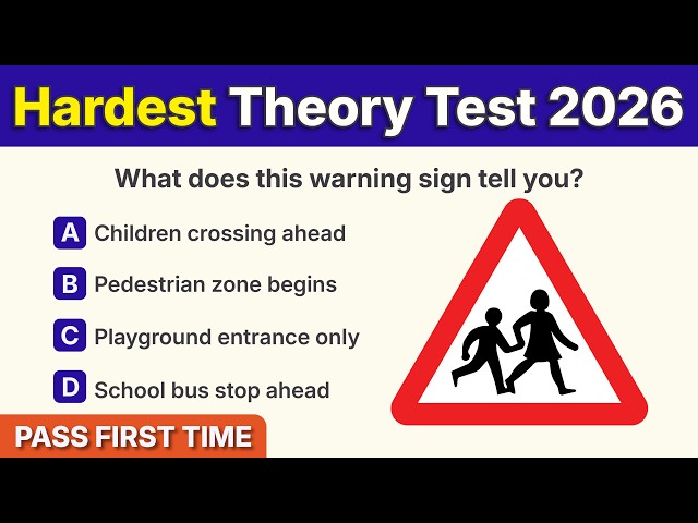 Theory Test 2026 UK Revision | Ultimate Official DVSA Theory UPDATED Question & Answer (HARDEST!)