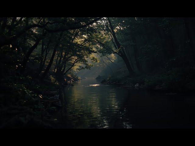Rainy River Sounds for Sleeping | Peaceful Nature Ambience