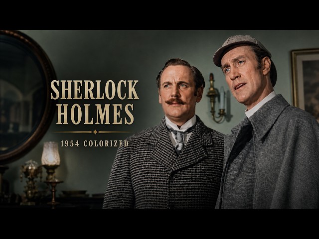 🔴Sherlock Holmes 1954 Colorized 24/7 Livestream | Detective stories | Sherlock Holmes online