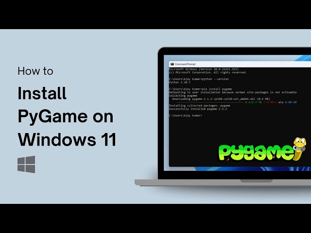 How to Install PyGame on Windows 11