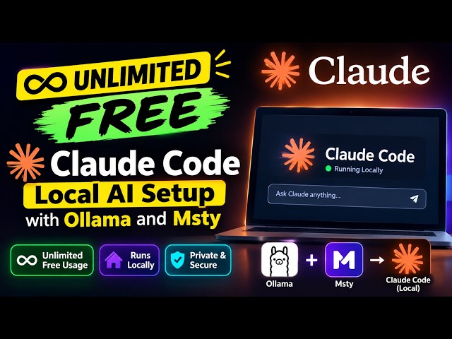Unlimited Free Claude Code Local AI Setup with Ollama and Msty