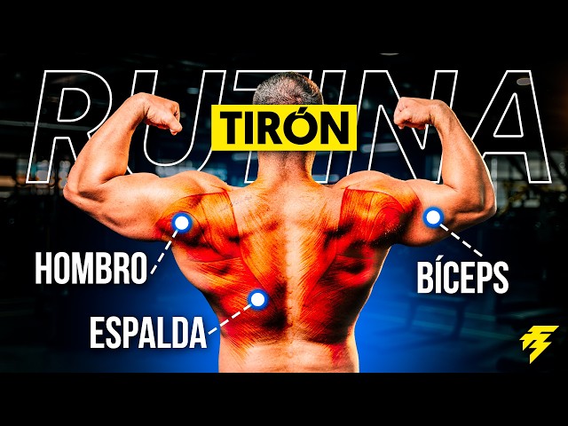 El Mejor ENTRENAMIENTO DE TIRÓN para GANAR MÚSCULO (Espalda, Hombro y Bíceps)