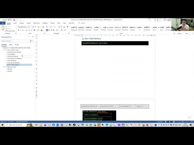 Session 16 - 34.VHTK Process - 11.MySQL Operations | Tran Van Binh Oracle Database Master
