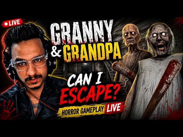 GRANNY & GRANDPA ARE HUNTING ME 😱 CAN I ESCAPE? 🔥 | HORROR GAME LIVE #granny