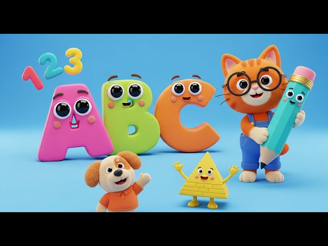 Preschool Learning activities for 3 year olds at home | Learn ABC Phonics Shapes Numbers Colors
