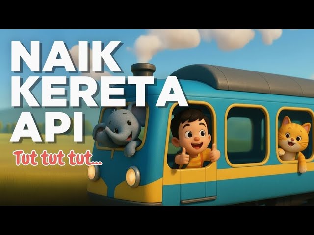 Naik Kereta Api 🚂🎵 | Lagu Anak Animasi 3D Ceria & Edukatif-Lagu Anak Indonesia