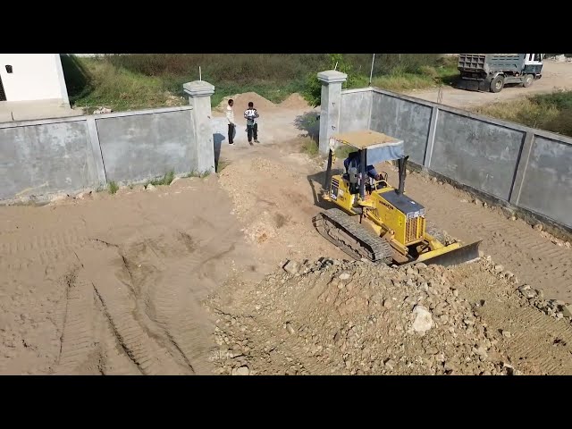 Incredible​! New Project Showing Professional Driver Machinery control bulldozer Komatsu D20P Really