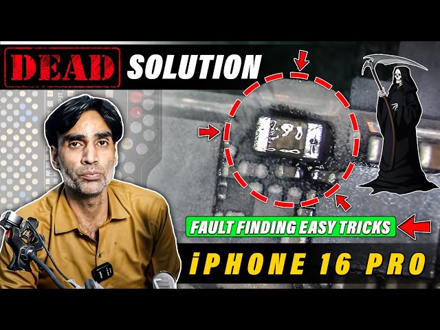 iPHONE 16 PRO DEAD SOLUTION | iPHONE FAULT FINDING EASY TRICKS #iphonerepair #iphone16pro