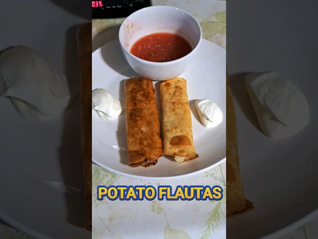 How to Make Potato Flautas from Leftovers. #cooking #flautas #flauta #healthycooking #mexicanfood
