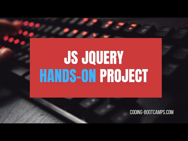 Mastering JavaScript, Ajax, JSON and jQuery Framework with 3 Hands-on Intermediate Level Projects