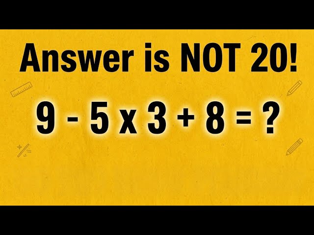 The 4th Grade Math Problem That Tricks Everyone!😃