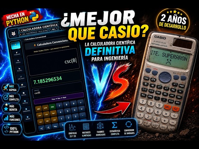 Programé la Calculadora Científica Definitiva para Ingeniería durante 2 Años... ¿Supera a la Casio?