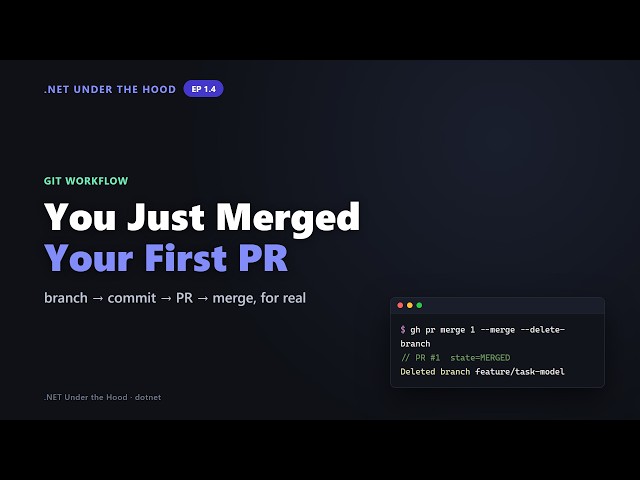 PR #1: Merged. Here's the Real Git Workflow Behind It