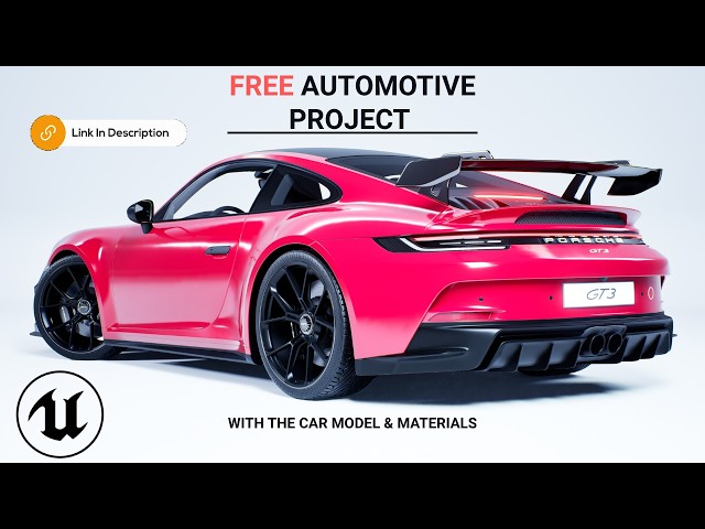 Unreal Engine 5 Realistic Studio Render Setup Free Porsche GT Project File