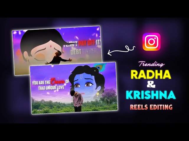 Instagram trending Radha Krishna Reels video editing | Radha Krishna video editing | video editing