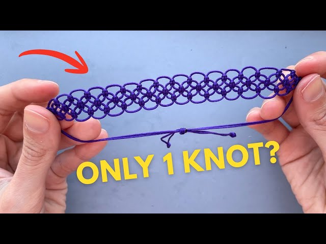 Square Knots Can Look Like THIS?! Macrame Bracelet that looks like delicate lace