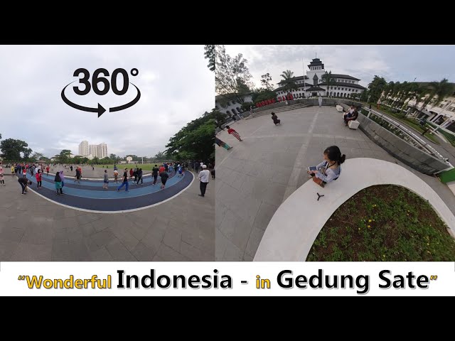 Walking Down Street - Gasibu Bandung - 360 Video in 4K Quality