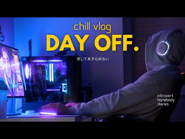 Gaming vlog |👾🎮 Chill day off as an introvert homebody
