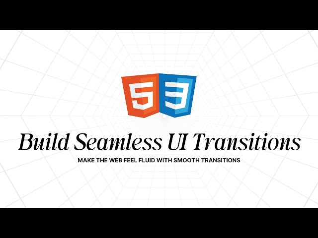 Seamless Page Transitions with the View Transitions API (Advanced HTML & CSS)