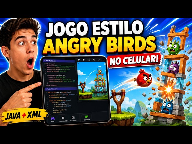I Created an Angry Birds-Style Game on My Phone! Learn from Scratch with Java and XML