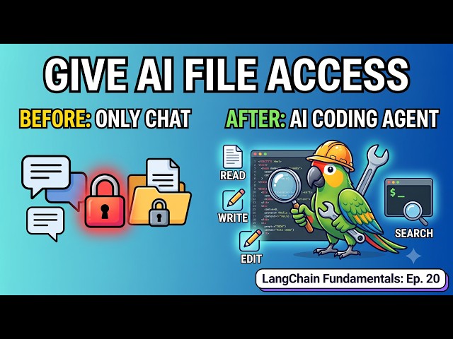 Give LangChain Agents File Access: FilesystemMiddleware & Backends