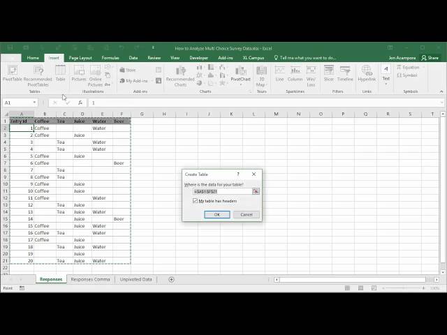 How to Analyze Survey Data Part 1 - Unpivot Data with Power Query