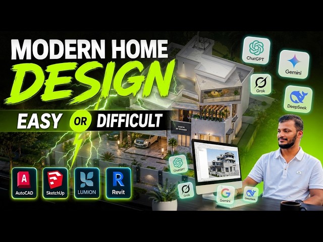 Modern Home Design 3D Rendering | Drone View | Easy or Difficult? 🤔🏠#visionbyibrahim #youtube