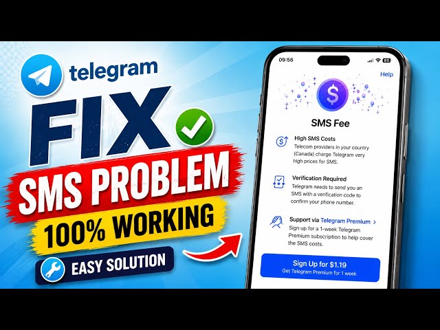 How To Fix Telegram SMS Fee Problem (2026) | iPhone & Android 100% Working Solution