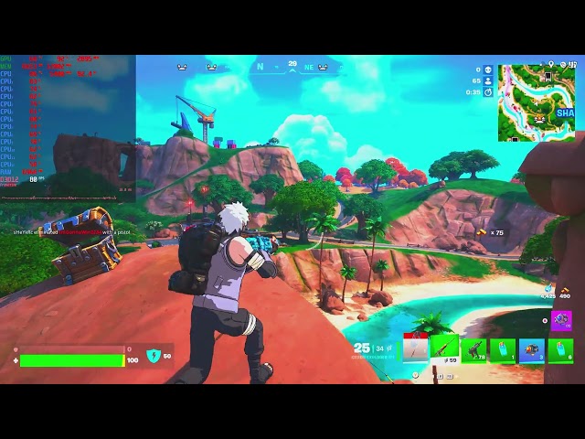 Fortnite, Ryzen 5 7600X / RTX 4080, 2K Benchmark