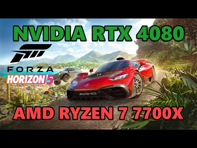 Forza Horizon 5 (Benchmark) - NVIDIA RTX 4080, AMD Ryzen 7 7700X (4K, HDR)